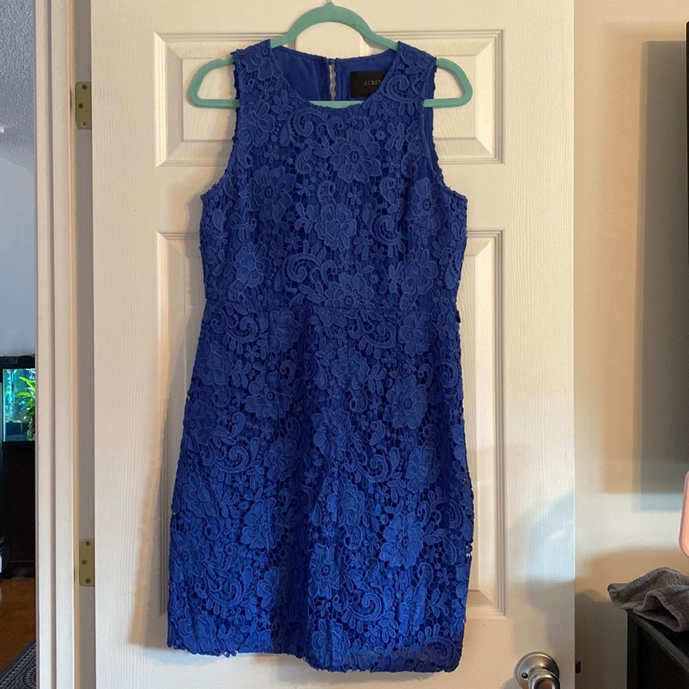 Jcrew cobalt blue dress size 12